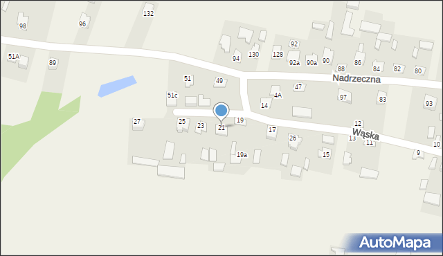 Skierbieszów, Wąska, 21, mapa Skierbieszów