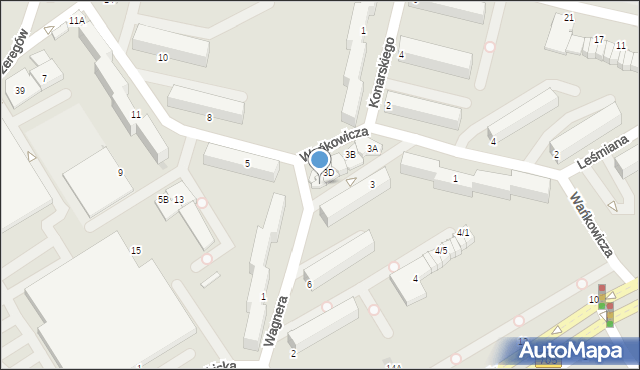 Skierniewice, Wańkowicza Melchiora, 3E, mapa Skierniewic