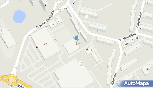 Skierniewice, Wańkowicza Melchiora, 9, mapa Skierniewic