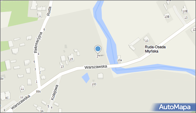 Skierniewice, Warszawska, 17, mapa Skierniewic