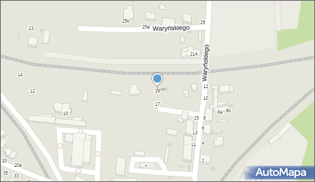 Skierniewice, Waryńskiego Ludwika, 19, mapa Skierniewic