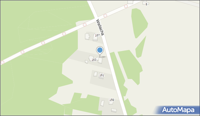Skrzyszów, Wallacha Roberta, ks., 165, mapa Skrzyszów