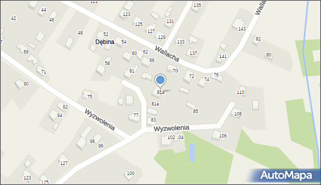 Skrzyszów, Wallacha Roberta, ks., 81a, mapa Skrzyszów