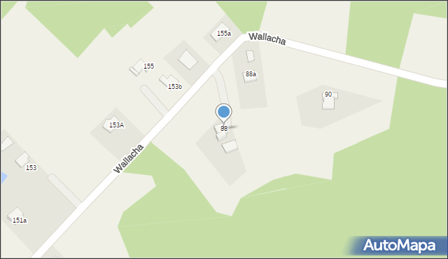 Skrzyszów, Wallacha Roberta, ks., 88, mapa Skrzyszów