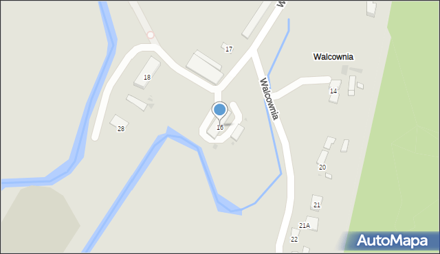 Sławków, Walcownia, 16, mapa Sławków