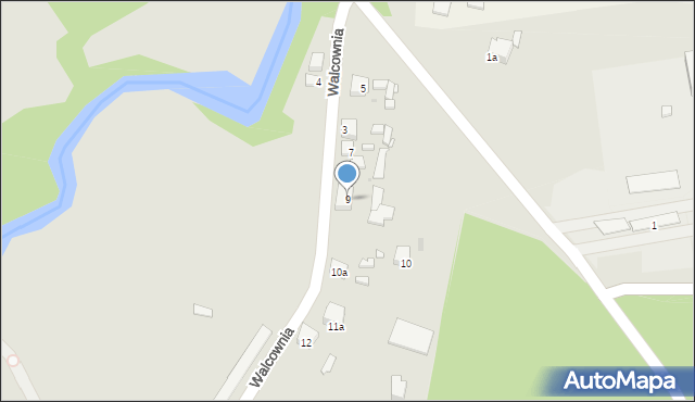 Sławków, Walcownia, 9, mapa Sławków