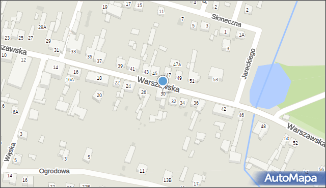 Słupca, Warszawska, 30, mapa Słupca