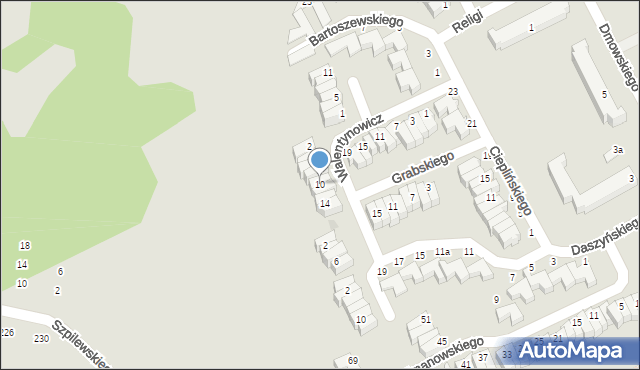 Słupsk, Walentynowicz Anny, 10, mapa Słupska