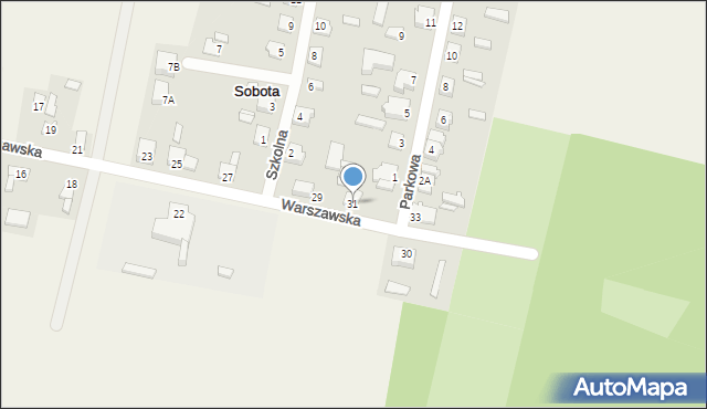 Sobota, Warszawska, 31, mapa Sobota