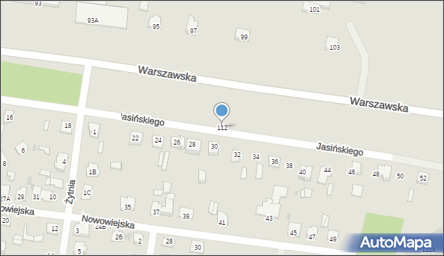 Sochaczew, Warszawska, 112, mapa Sochaczew