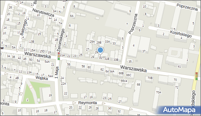 Sochaczew, Warszawska, 31, mapa Sochaczew