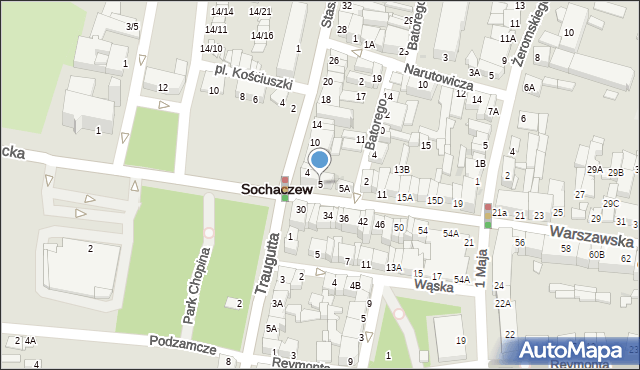 Sochaczew, Warszawska, 5, mapa Sochaczew