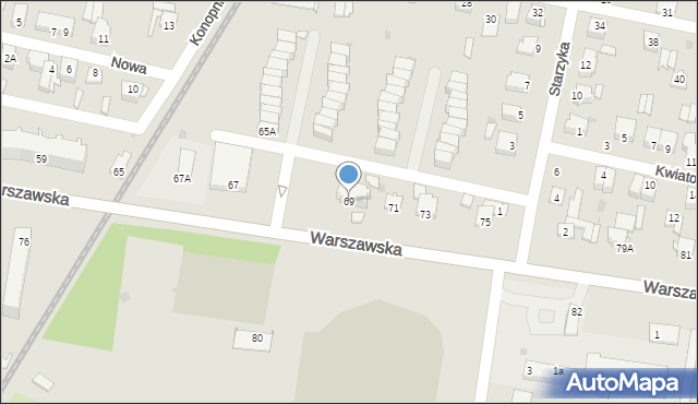 Sochaczew, Warszawska, 69, mapa Sochaczew