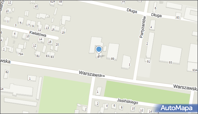 Sochaczew, Warszawska, 87, mapa Sochaczew