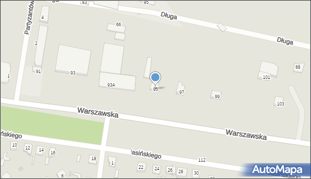 Sochaczew, Warszawska, 95, mapa Sochaczew