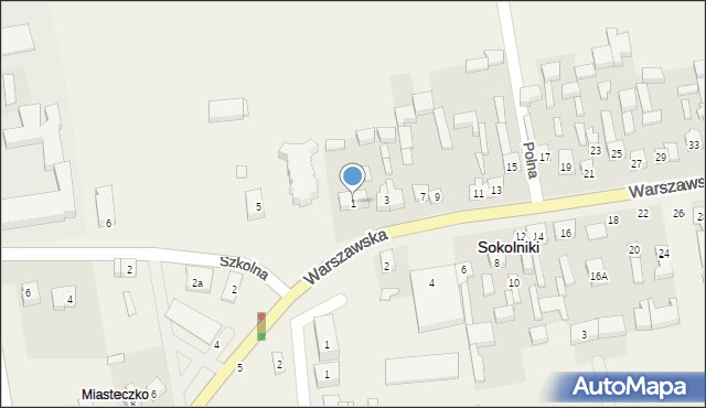 Sokolniki, Warszawska, 1, mapa Sokolniki