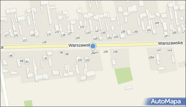 Sokolniki, Warszawska, 104, mapa Sokolniki