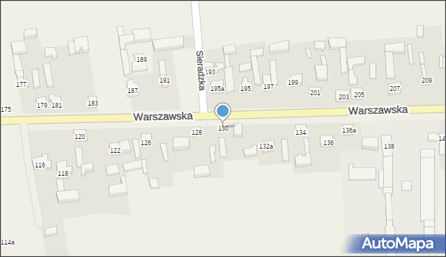 Sokolniki, Warszawska, 130, mapa Sokolniki