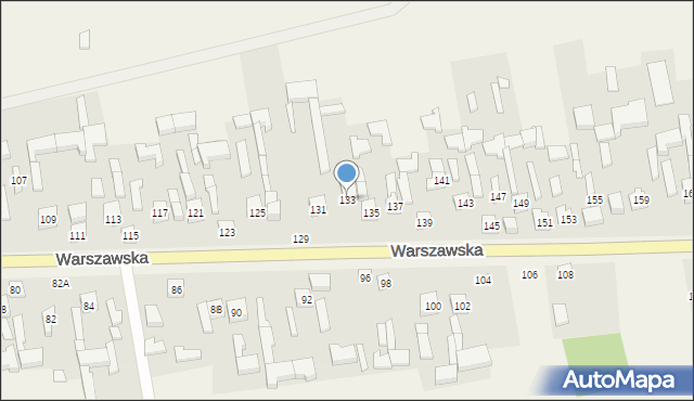 Sokolniki, Warszawska, 133, mapa Sokolniki