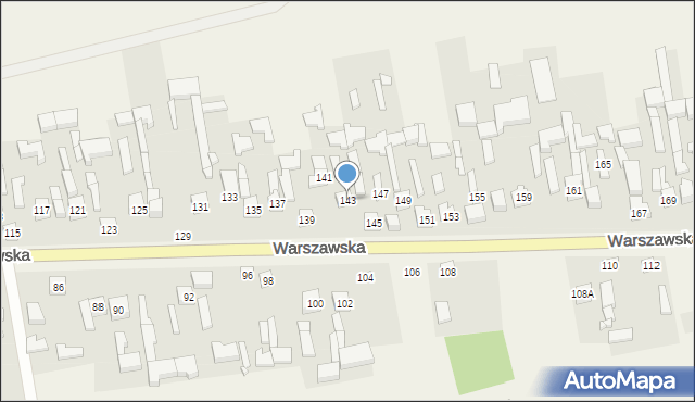 Sokolniki, Warszawska, 143, mapa Sokolniki