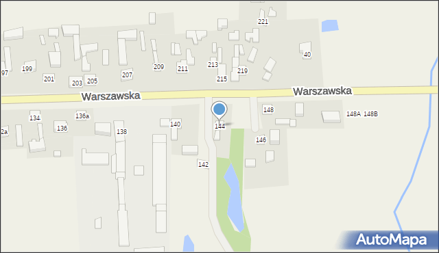 Sokolniki, Warszawska, 144, mapa Sokolniki