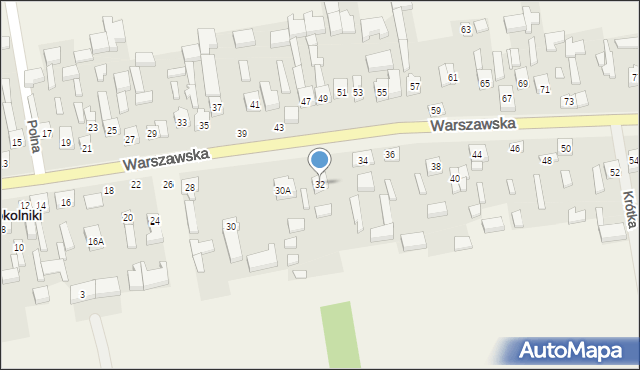 Sokolniki, Warszawska, 32, mapa Sokolniki