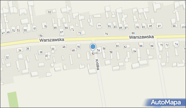 Sokolniki, Warszawska, 52, mapa Sokolniki