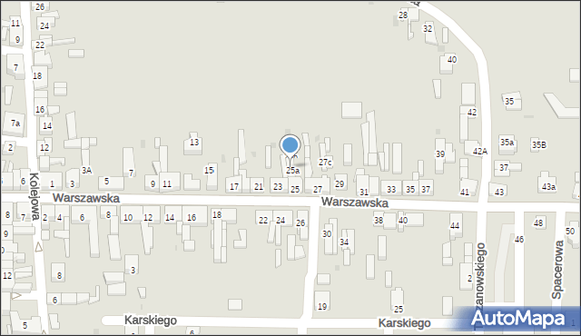 Sompolno, Warszawska, 27a, mapa Sompolno