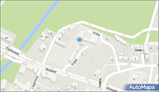 Sosnowiec, Wawel, 2, mapa Sosnowca