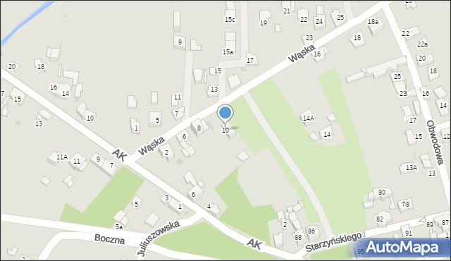 Sosnowiec, Wąska, 10, mapa Sosnowca