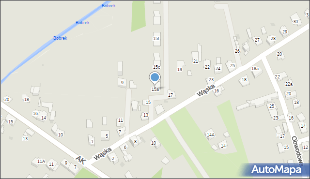 Sosnowiec, Wąska, 15a, mapa Sosnowca