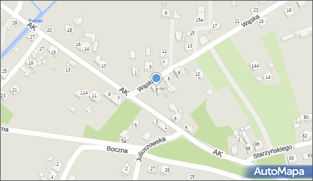 Sosnowiec, Wąska, 2, mapa Sosnowca