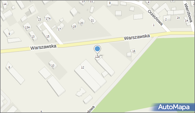 Spalice, Warszawska, 12a, mapa Spalice