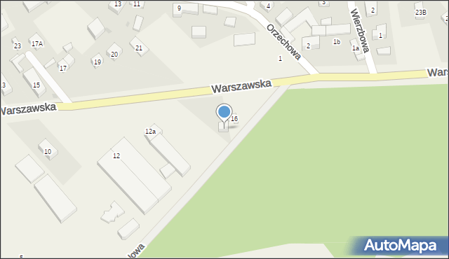 Spalice, Warszawska, 16A, mapa Spalice