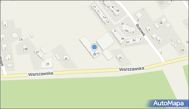 Spalice, Warszawska, 28, mapa Spalice