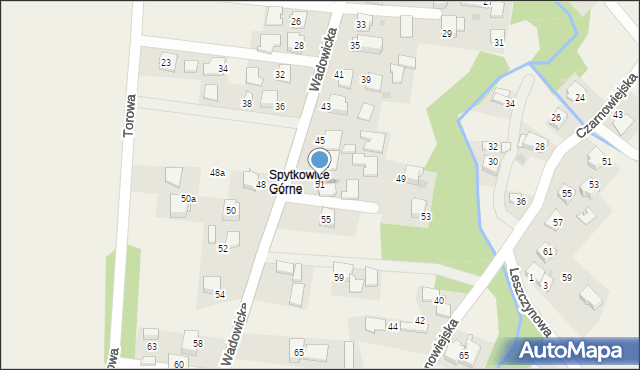 Spytkowice, Wadowicka, 51, mapa Spytkowice