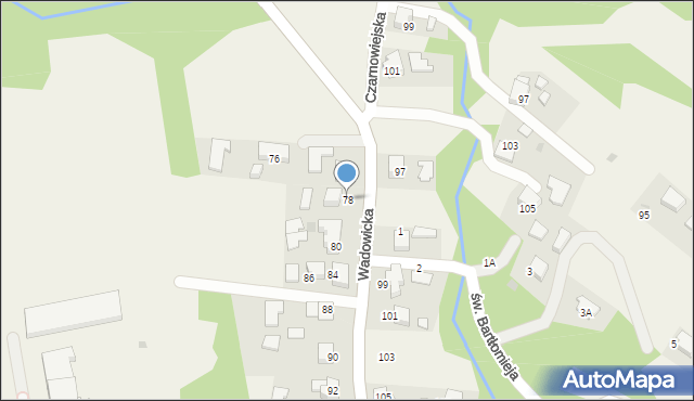 Spytkowice, Wadowicka, 78, mapa Spytkowice