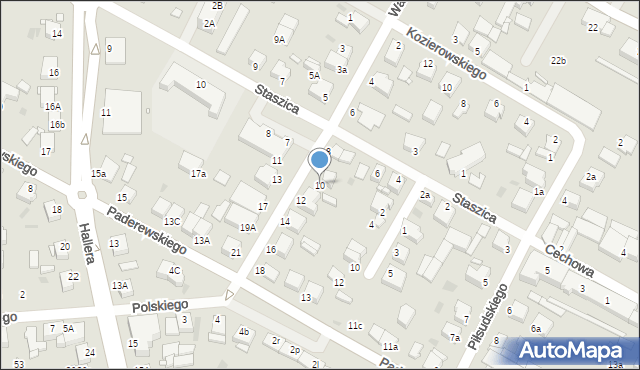 Środa Wielkopolska, Wawrzyniaka Piotra, 10, mapa Środa Wielkopolska