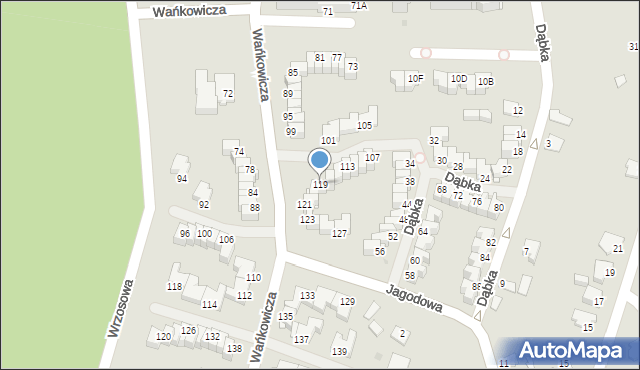 Stalowa Wola, Wańkowicza Melchiora, 119, mapa Stalowa Wola