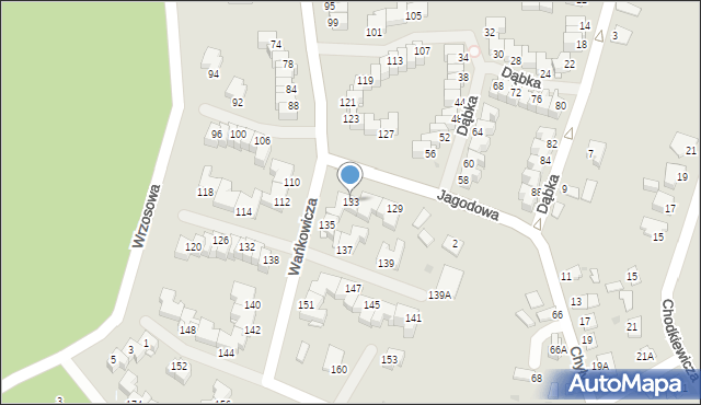 Stalowa Wola, Wańkowicza Melchiora, 133, mapa Stalowa Wola