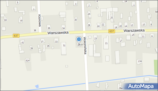 Stanisławów, Warszawska, 27, mapa Stanisławów