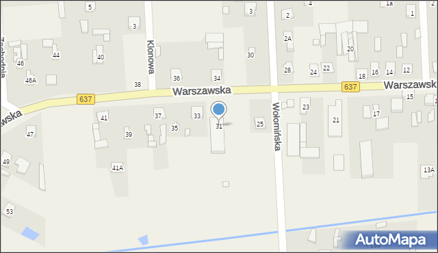 Stanisławów, Warszawska, 31, mapa Stanisławów