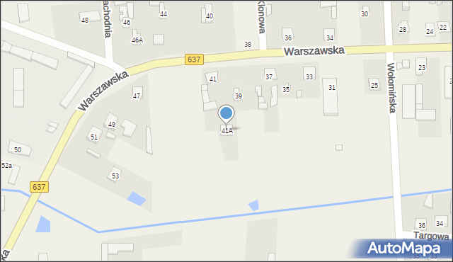 Stanisławów, Warszawska, 41A, mapa Stanisławów