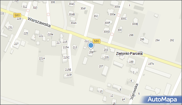 Stare Babice, Warszawska, 209, mapa Stare Babice