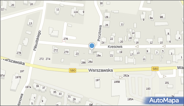 Stare Babice, Warszawska, 264a, mapa Stare Babice