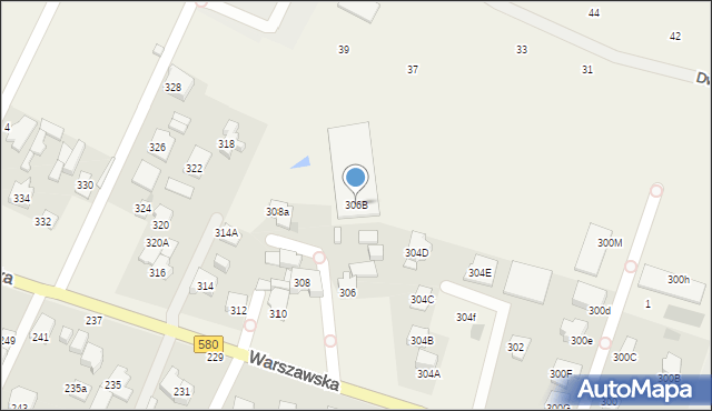 Stare Babice, Warszawska, 306B, mapa Stare Babice