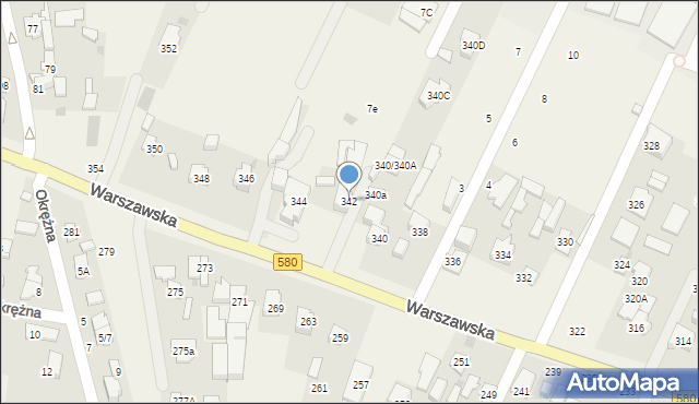 Stare Babice, Warszawska, 342, mapa Stare Babice