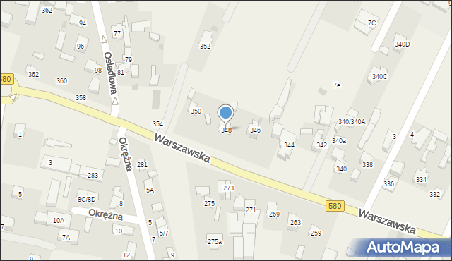 Stare Babice, Warszawska, 348, mapa Stare Babice