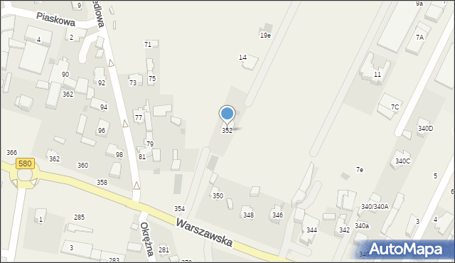 Stare Babice, Warszawska, 352, mapa Stare Babice