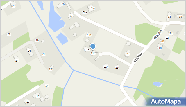Stare Budy, Wąska, 25B, mapa Stare Budy